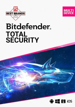 Bitdefender - Total Security (5-Device) (1-Year Subscription) - Windows, Apple iOS, Mac OS, Android, Linux [Digital]