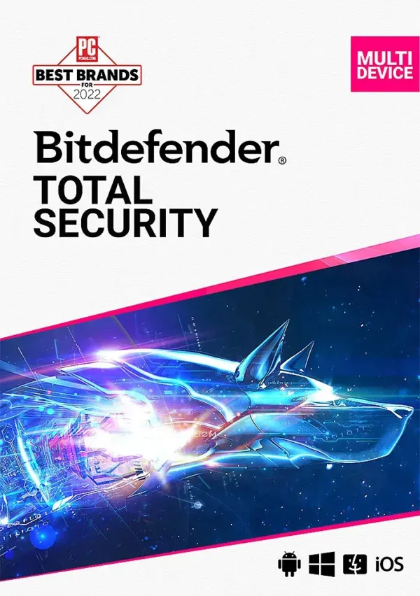 Bitdefender - Total Security (5-Device) (1-Year Subscription) - Windows, Apple iOS, Mac OS, Android, Linux [Digital]